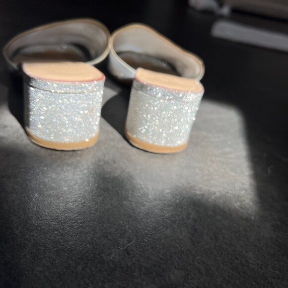 GUC Maryam Nassir Zadeh Mnz Sophie Slides, Mules 36.5, Silver Glitter - Picture 15 of 16